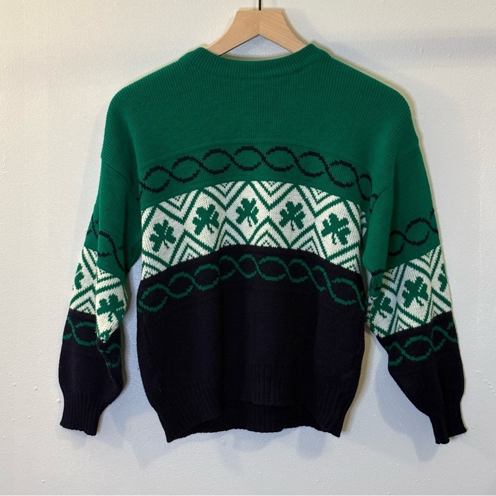Vintage Emerald Sports Women's Sweater - Green Medium